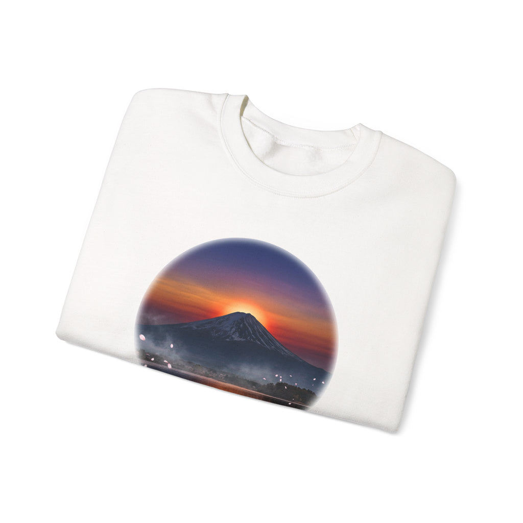 Sunset over Mt Fuji - Crewneck Sweatshirt - Kiku