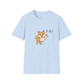 Shiba Inu Graphic T-Shirt | Japanese 'Hi!' Design | Kiku
