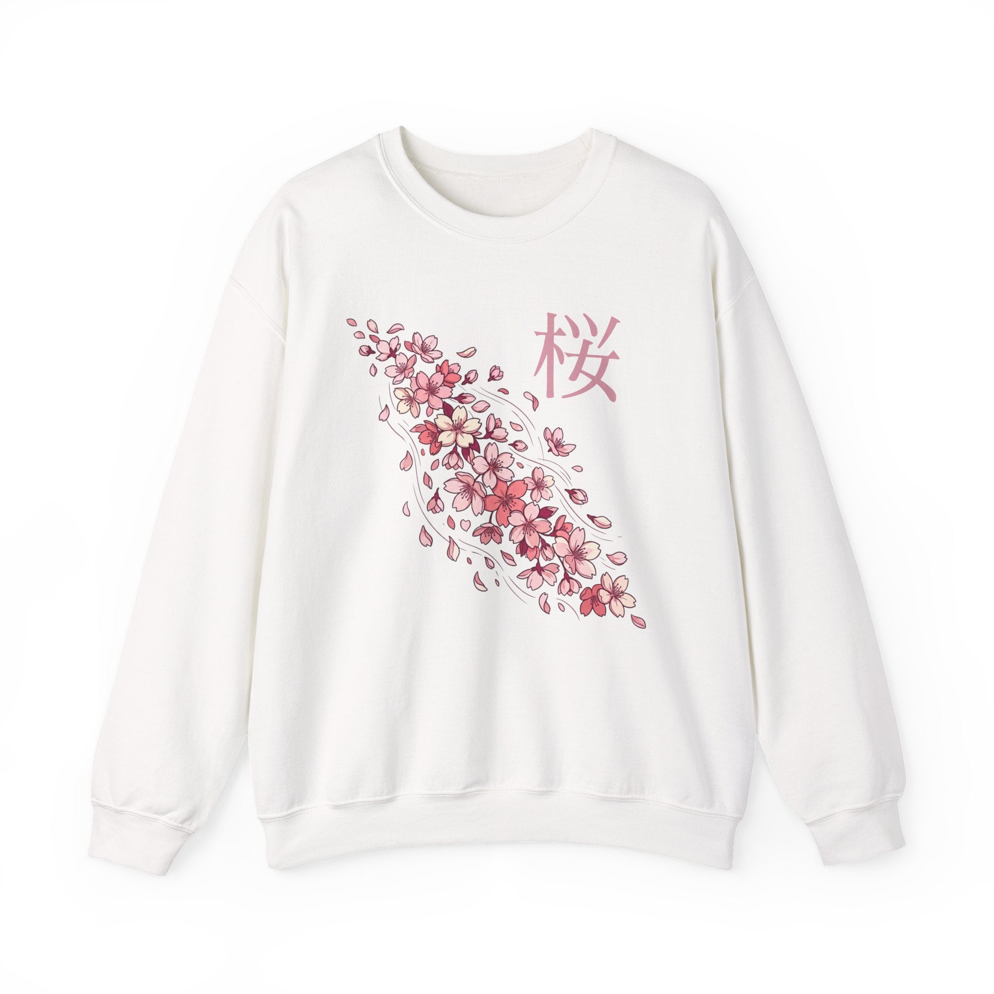 Sakura Cherry Blossom Crewneck Sweatshirt | Japanese Streetwear | Kiku