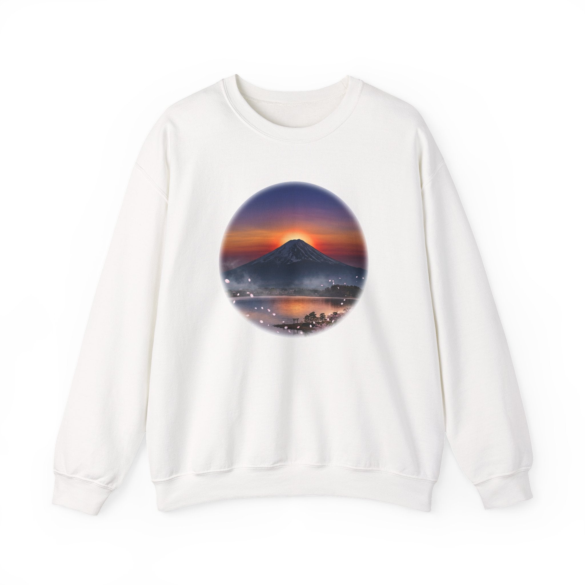Sunset over Mt Fuji - Crewneck Sweatshirt - Kiku